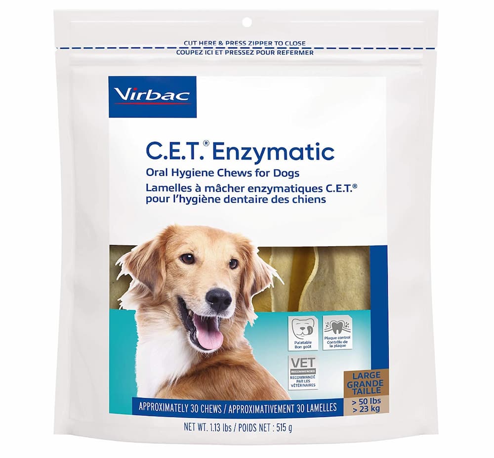 Virbac CET Enzymatic Oral Hygiene Chews for Dogs