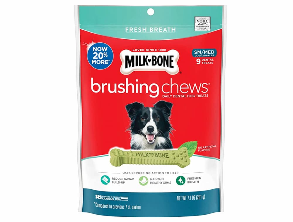 Milk-Bone Fresh Breath Brushing Chews - dog treats bad breath