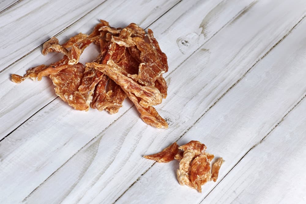 Best dehydrated dog treats laying on a table